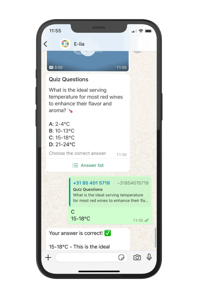 e-learning via WhatsApp voor horecamedewerkers.