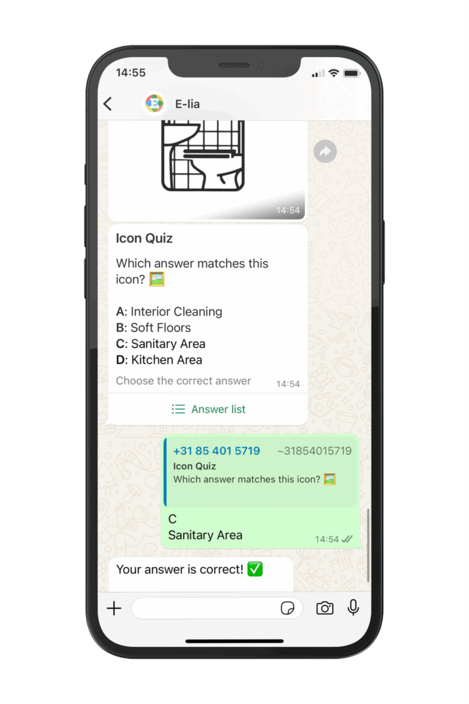E-learning voor schoonmaakmedewerkers via WhatsApp.