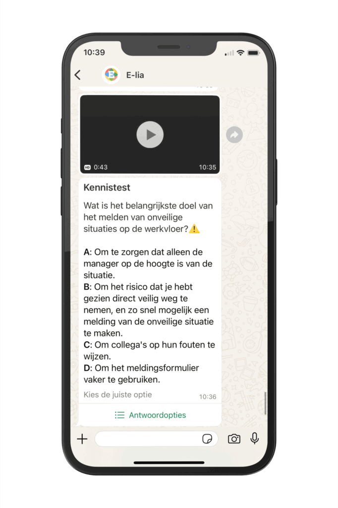 Veiligheidsinstructie en toolboxmeeting volgen op de werkvloer via WhatsApp