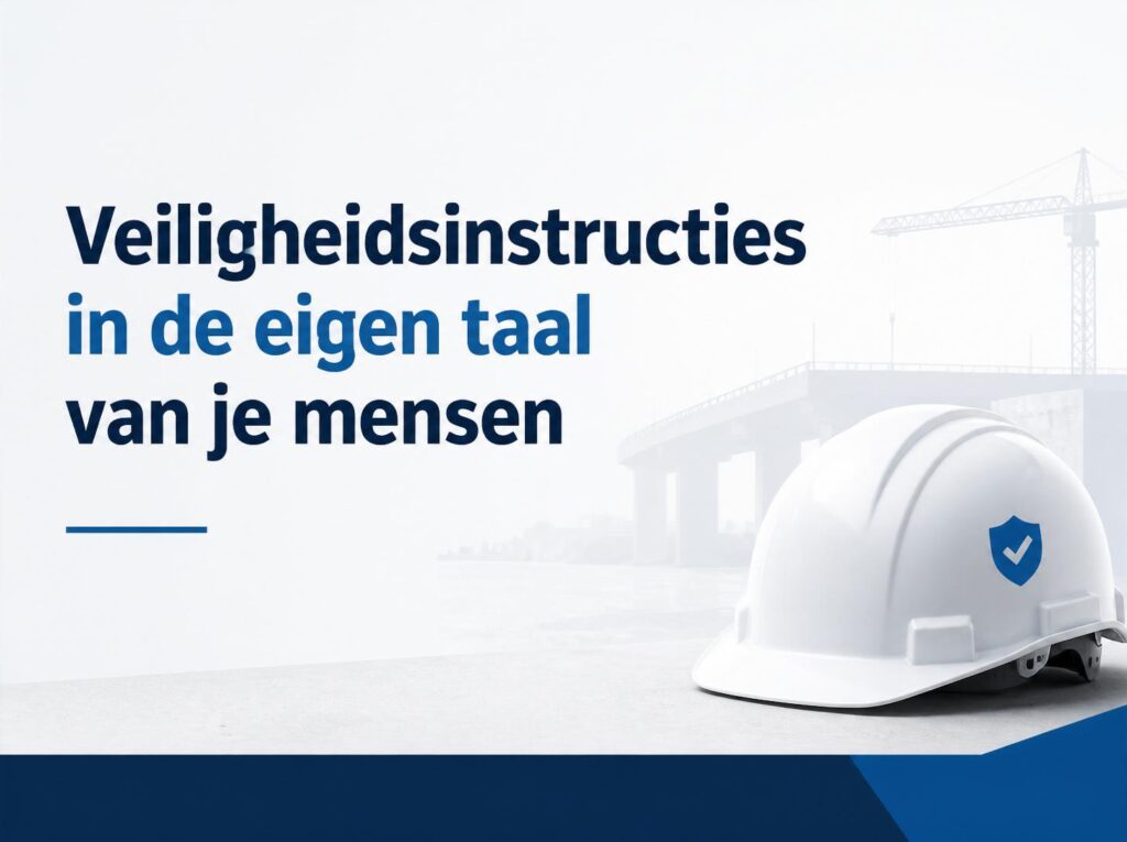 Veiligheidsinstructies in de eigen taal van je mensen