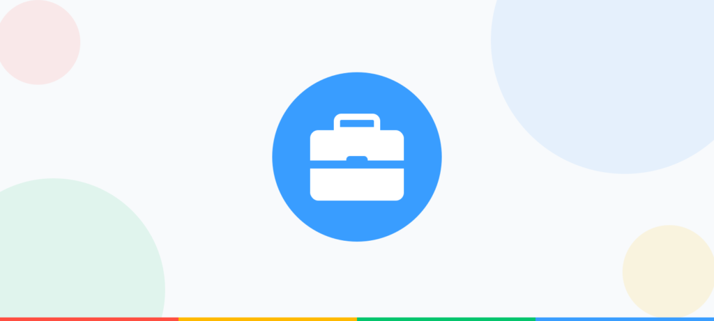 Gereedschapskist-icoon, symbool voor het overzicht van 50 toolboxonderwerpen