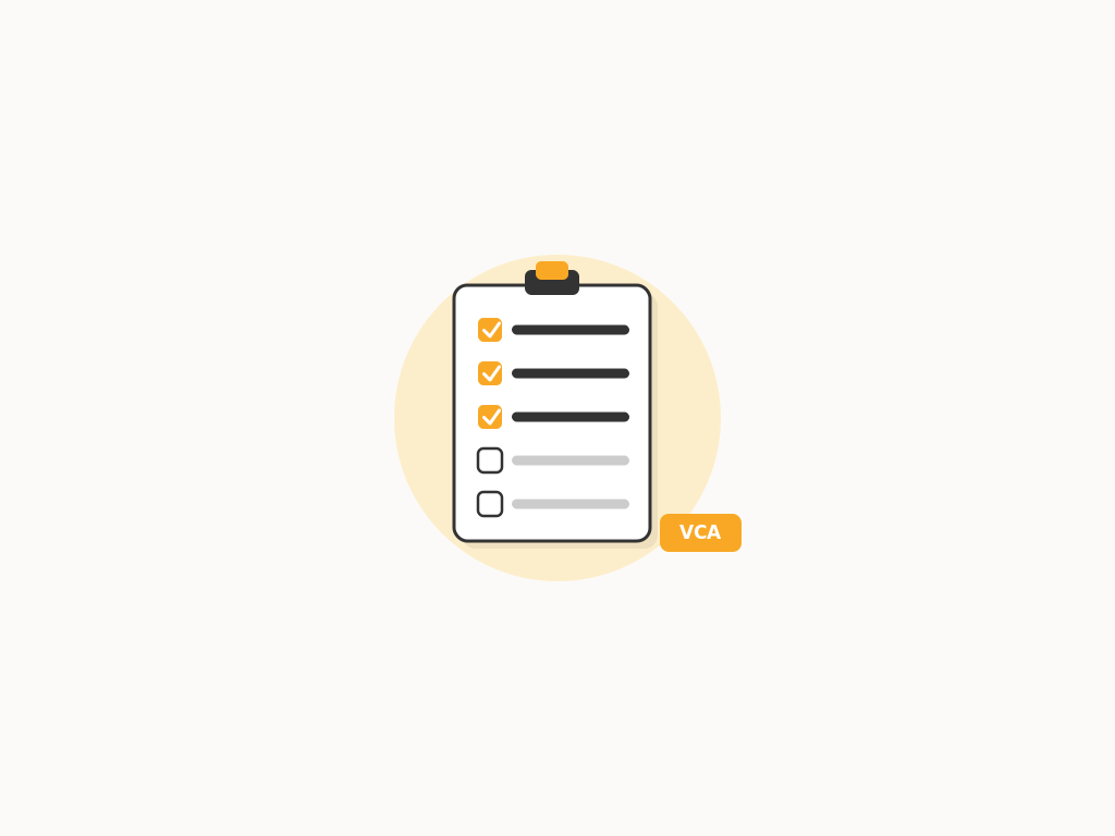 Checklist met VCA eisen op een klembord