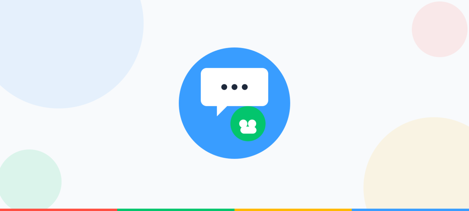 Chatbubbel-icoon, symbool voor toolboxmeeting via Whatsapp